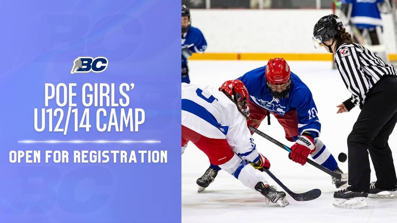 BC HOCKEY'S PROGRAM OF EXCELLENCE GIRLS' U12/14 CAMP OPEN FOR REGISTRATION image