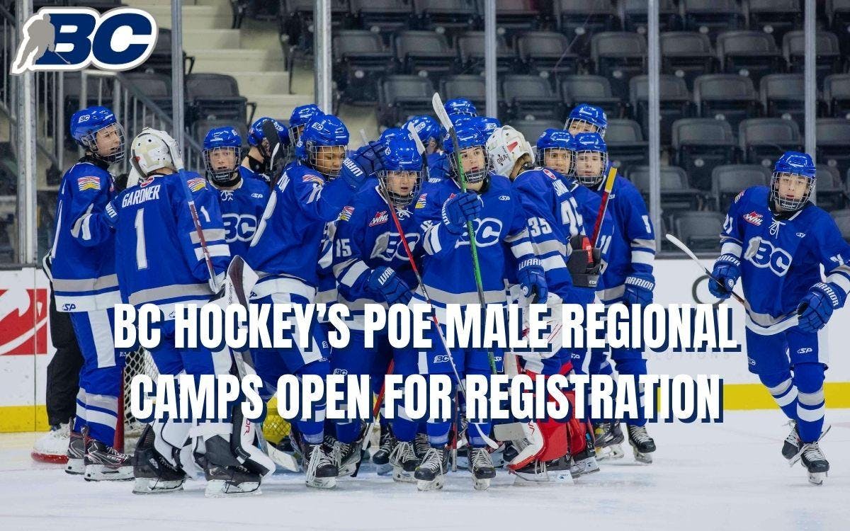 BC HOCKEY’S 2023 PROGRAM OF EXCELLENCE MALE REGIONAL CAMPS OPEN FOR REGISTRATION image