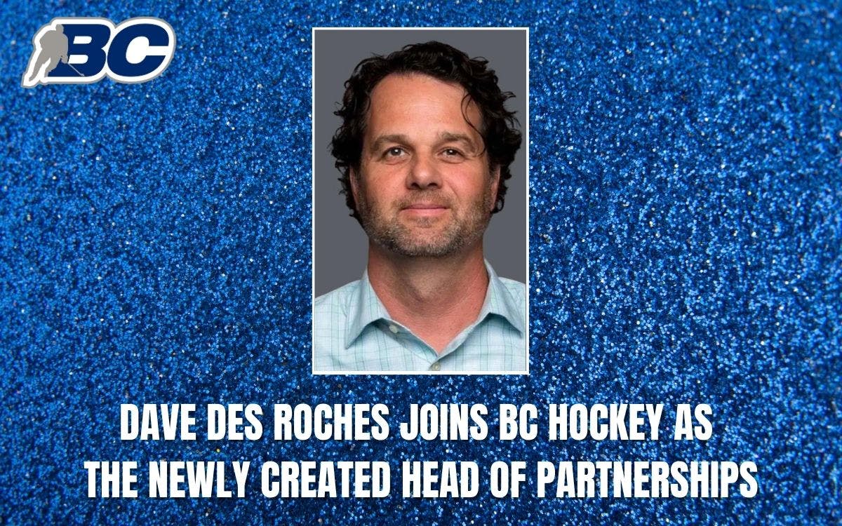 DAVE DES ROCHES JOINS BC HOCKEY AS THE NEWLY CREATED HEAD OF PARTNERSHIPS image